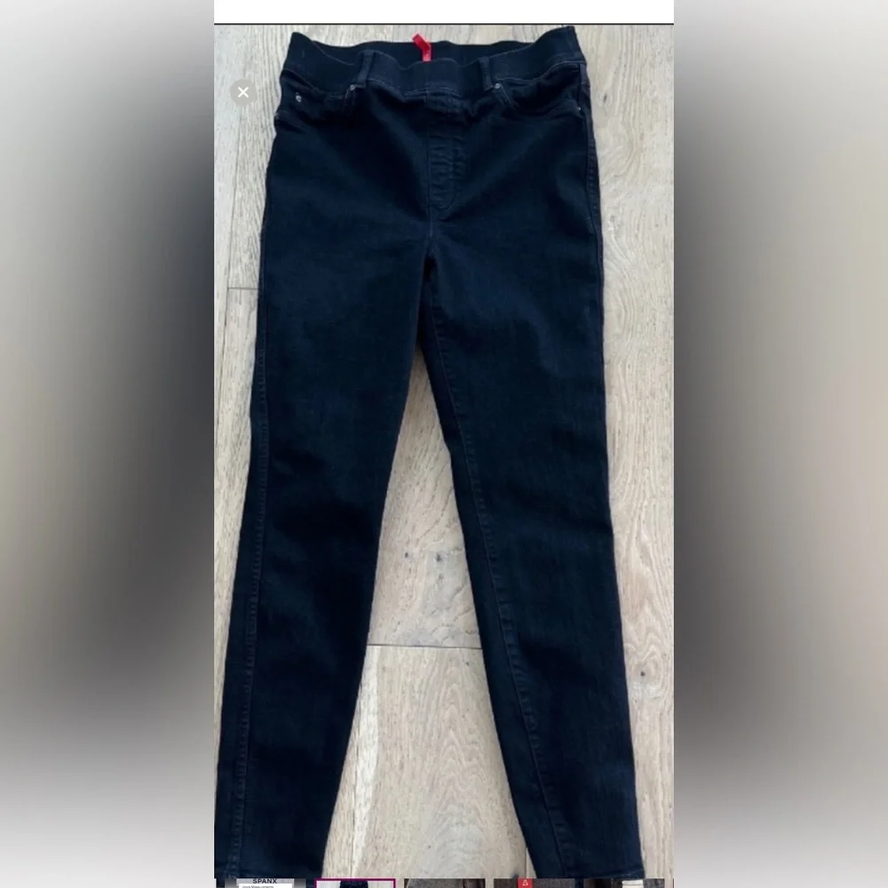 Spanx Black Ankle Skinny Jeans. Size Large Tall - Picture 1 of 3